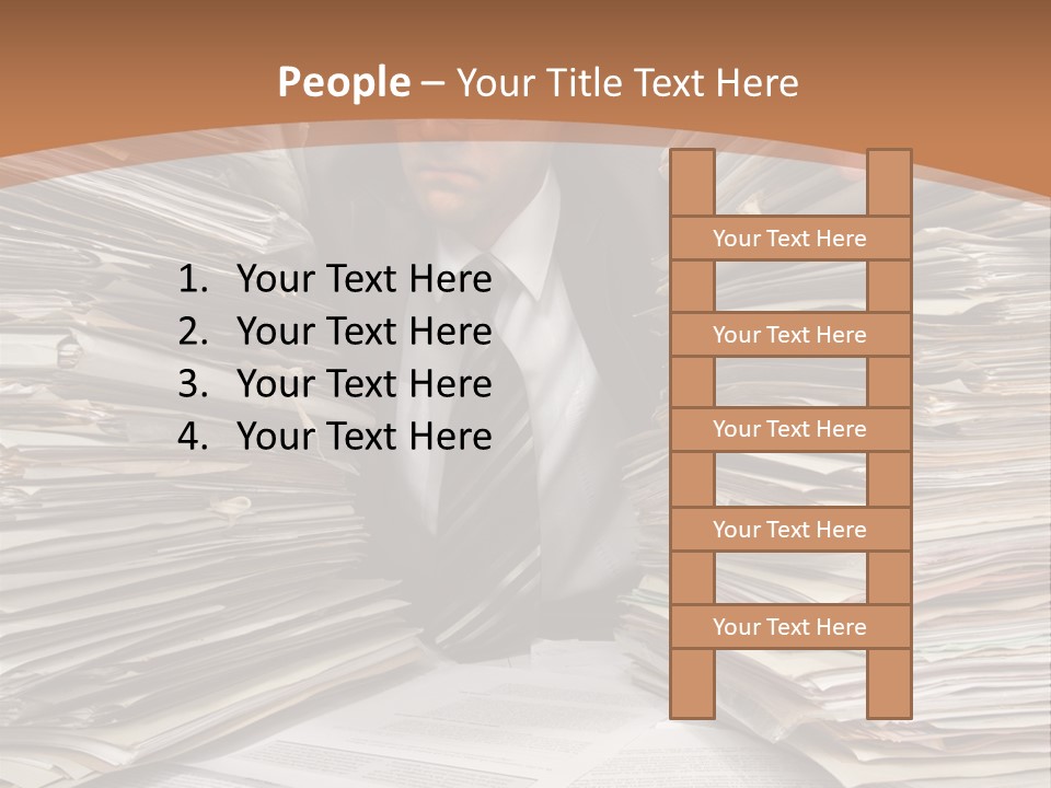 Looking Files Serious PowerPoint Template