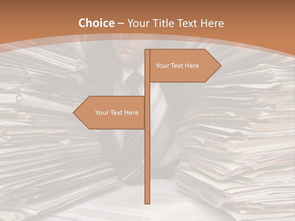 Looking Files Serious PowerPoint Template