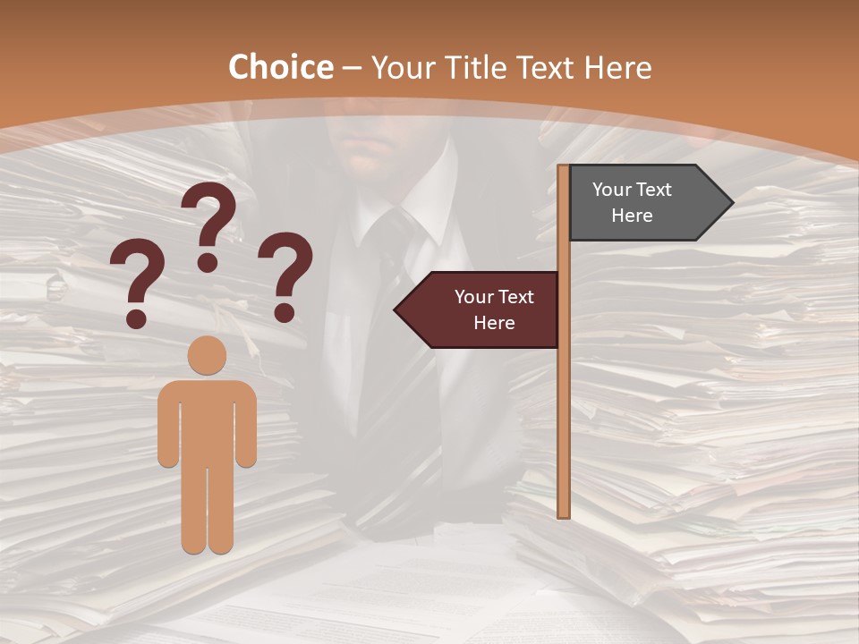Looking Files Serious PowerPoint Template
