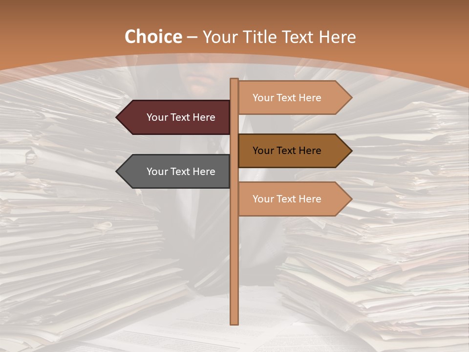 Looking Files Serious PowerPoint Template