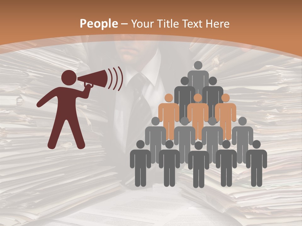 Looking Files Serious PowerPoint Template