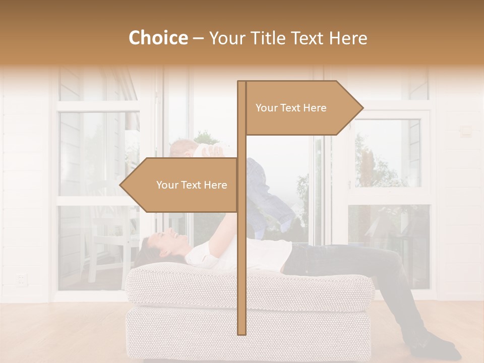 Female Baby Women PowerPoint Template