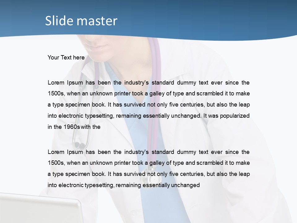 Reading Healthcare Middle PowerPoint Template