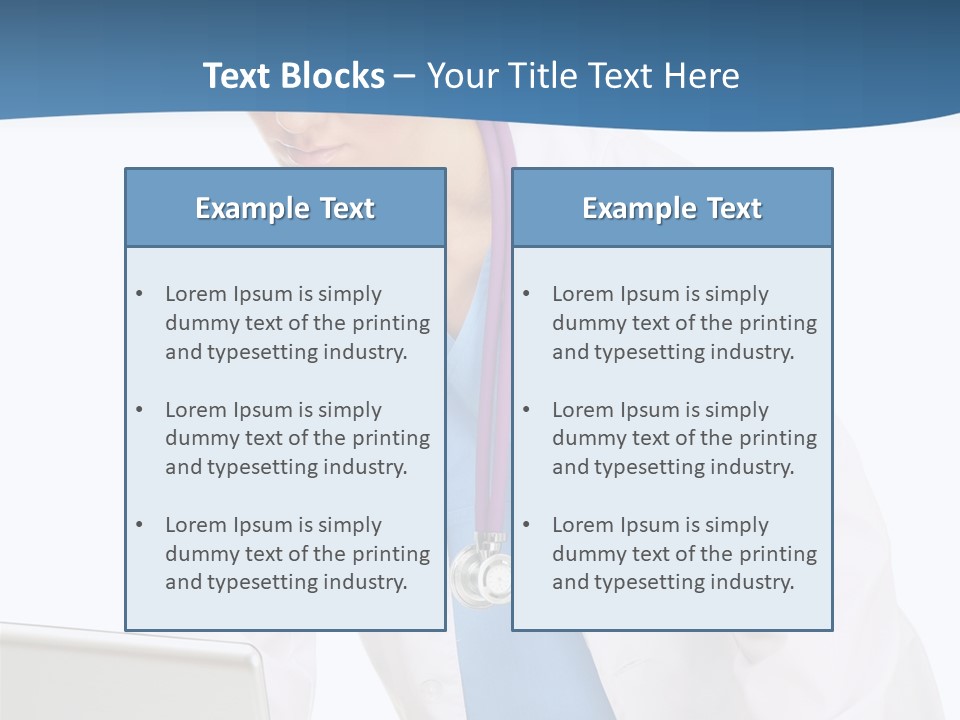 Reading Healthcare Middle PowerPoint Template