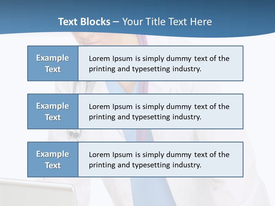 Reading Healthcare Middle PowerPoint Template