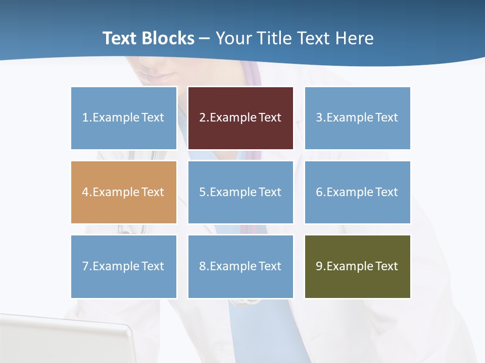 Reading Healthcare Middle PowerPoint Template
