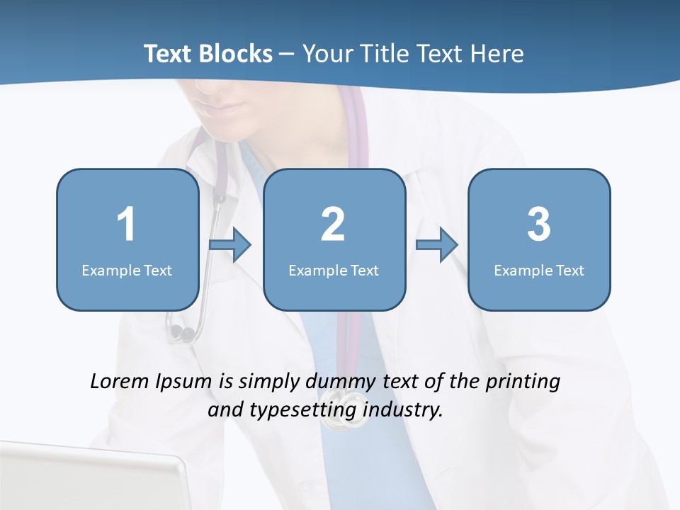 Reading Healthcare Middle PowerPoint Template