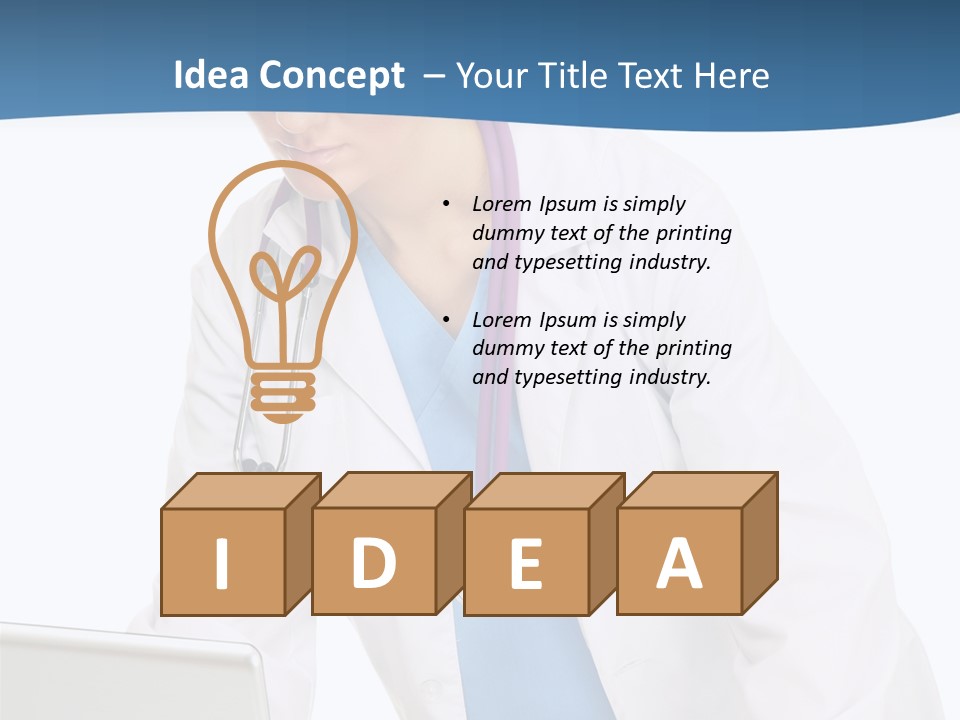 Reading Healthcare Middle PowerPoint Template