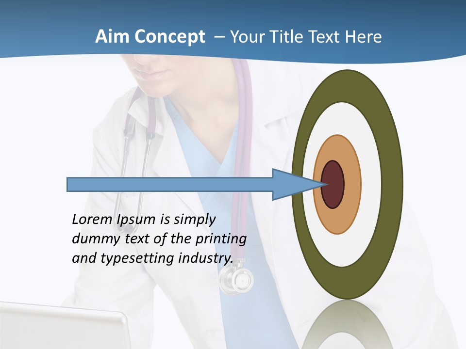 Reading Healthcare Middle PowerPoint Template