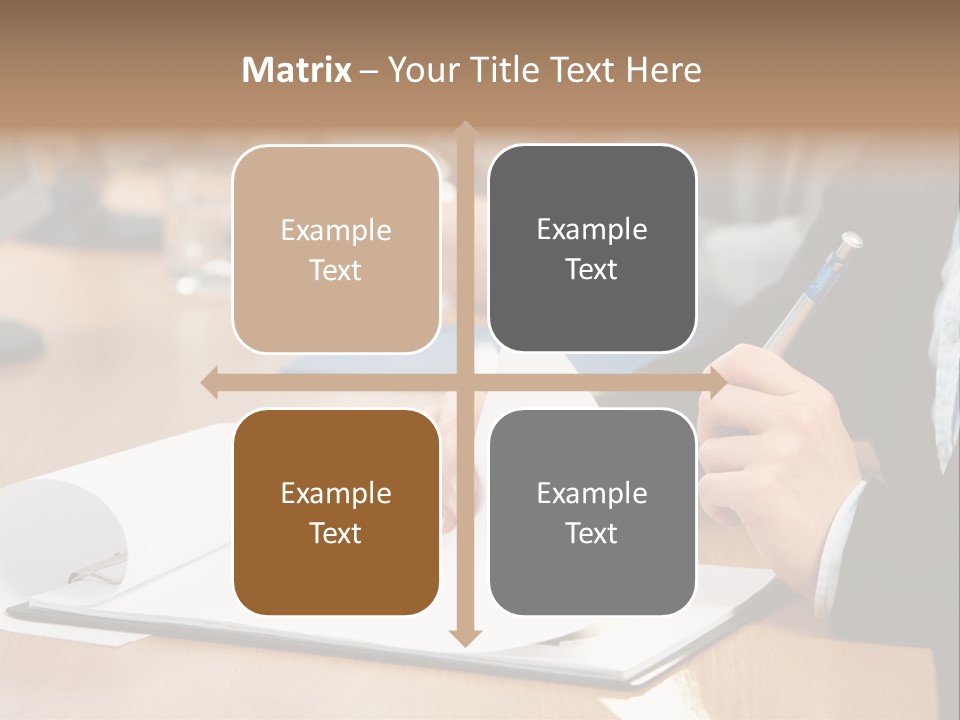 White Notebook Personal PowerPoint Template