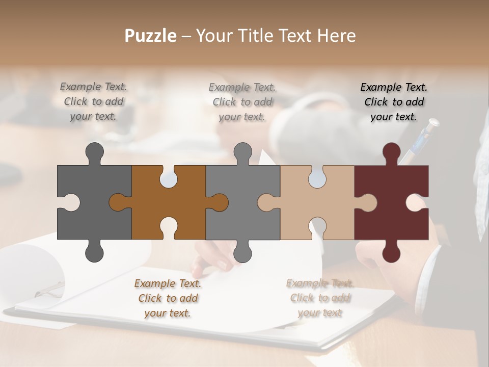 White Notebook Personal PowerPoint Template