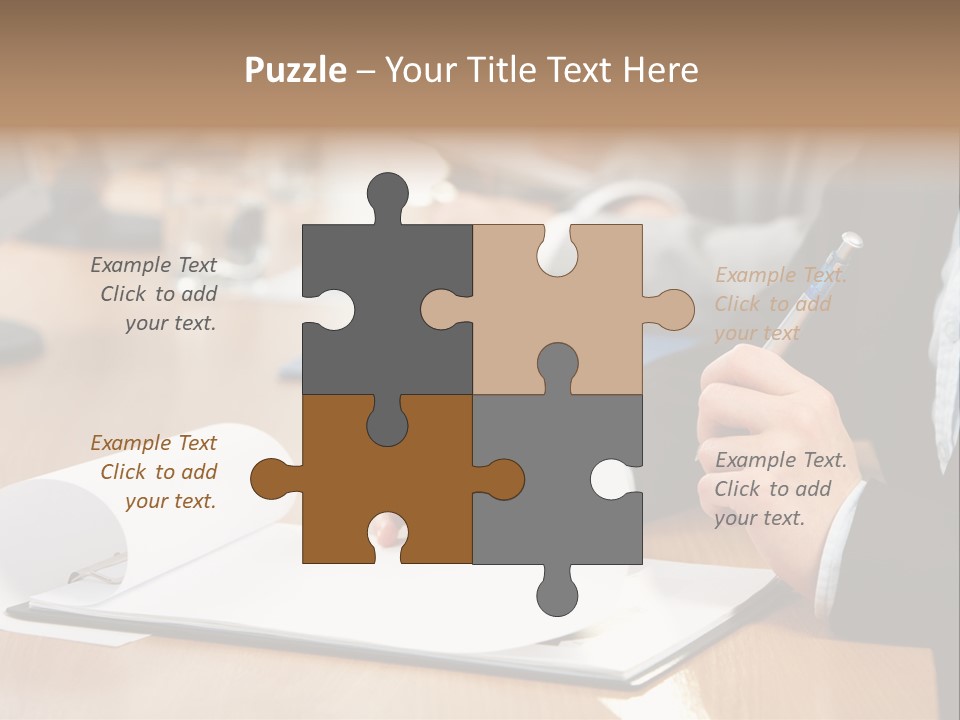 White Notebook Personal PowerPoint Template