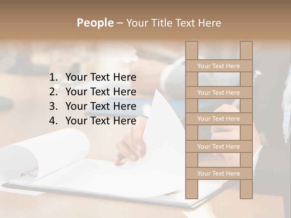 White Notebook Personal PowerPoint Template