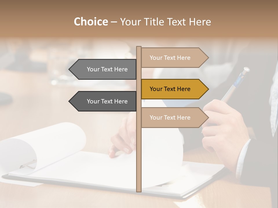 White Notebook Personal PowerPoint Template