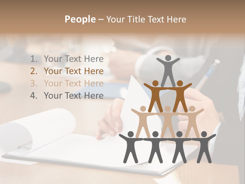 White Notebook Personal PowerPoint Template