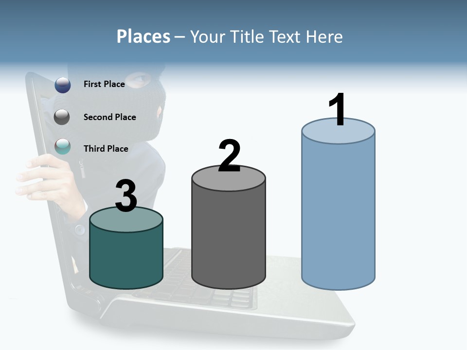 Hack Mask Black PowerPoint Template