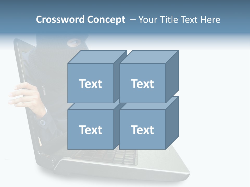 Hack Mask Black PowerPoint Template