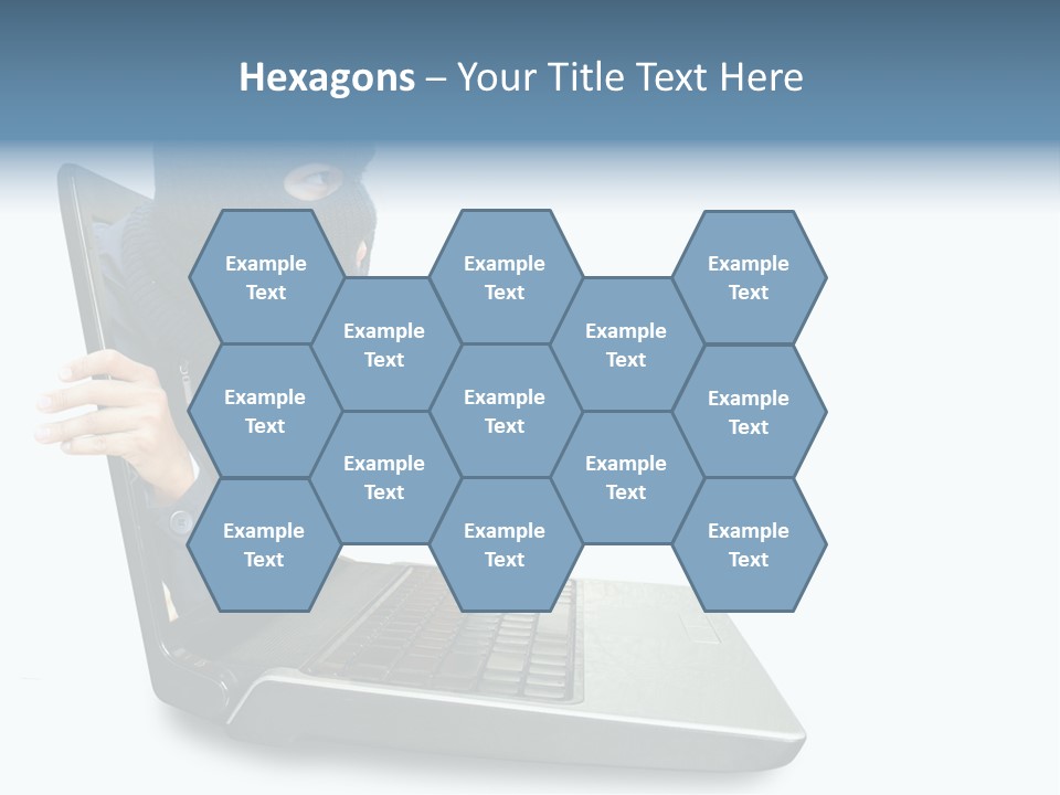 Hack Mask Black PowerPoint Template