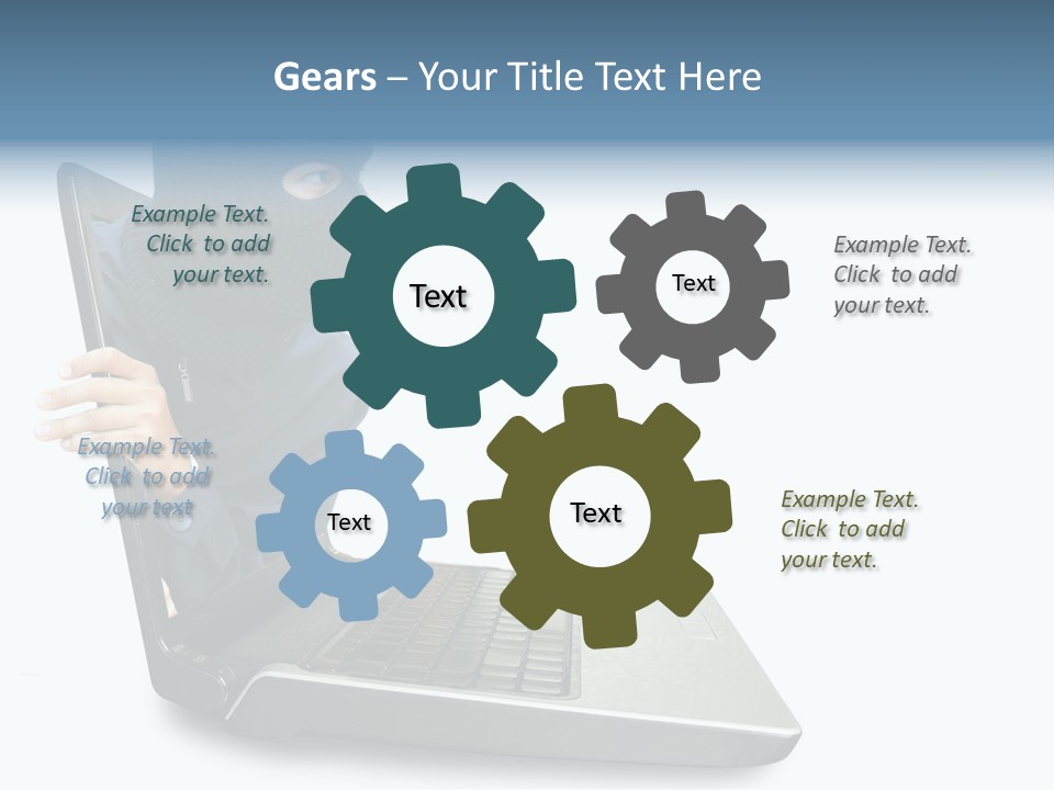 Hack Mask Black PowerPoint Template