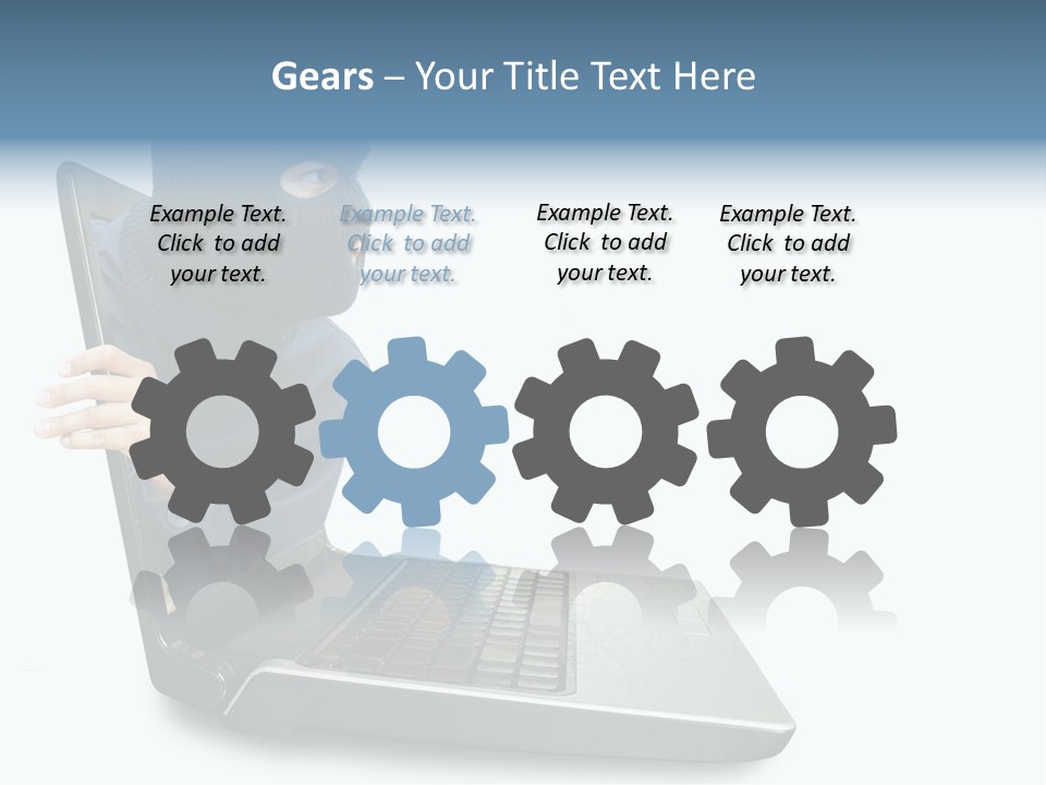 Hack Mask Black PowerPoint Template