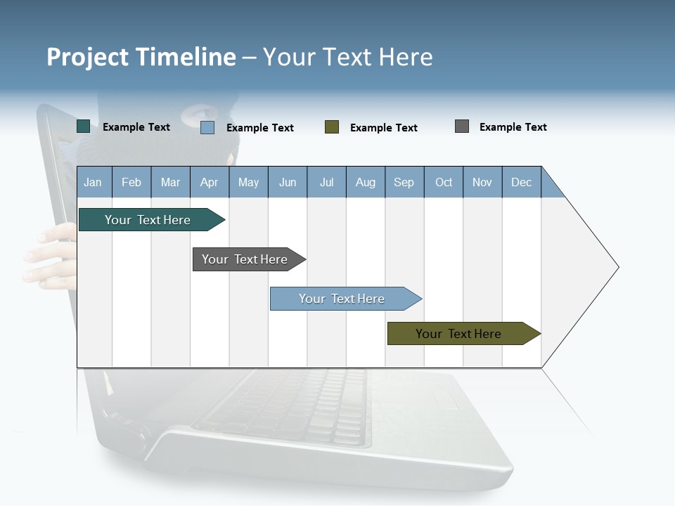 Hack Mask Black PowerPoint Template