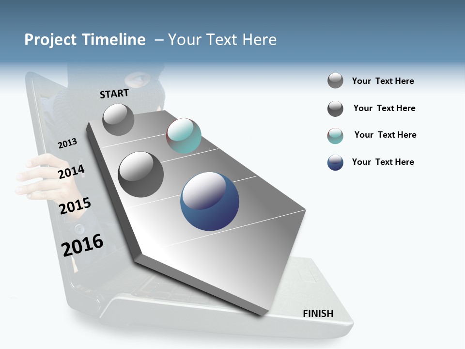 Hack Mask Black PowerPoint Template