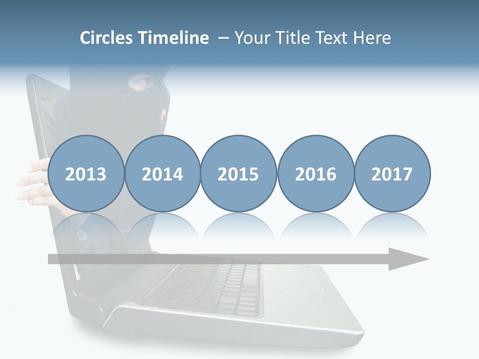 Hack Mask Black PowerPoint Template