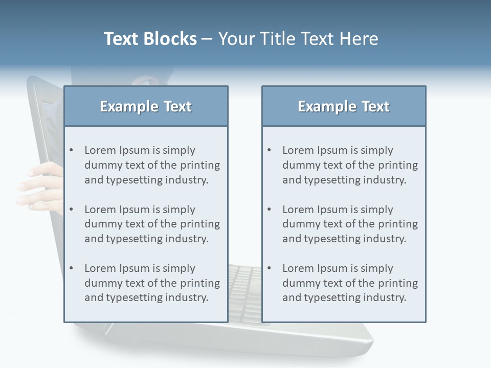 Hack Mask Black PowerPoint Template