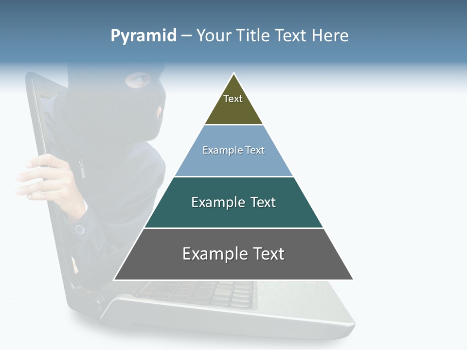 Hack Mask Black PowerPoint Template