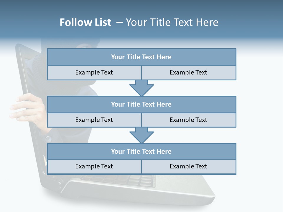 Hack Mask Black PowerPoint Template