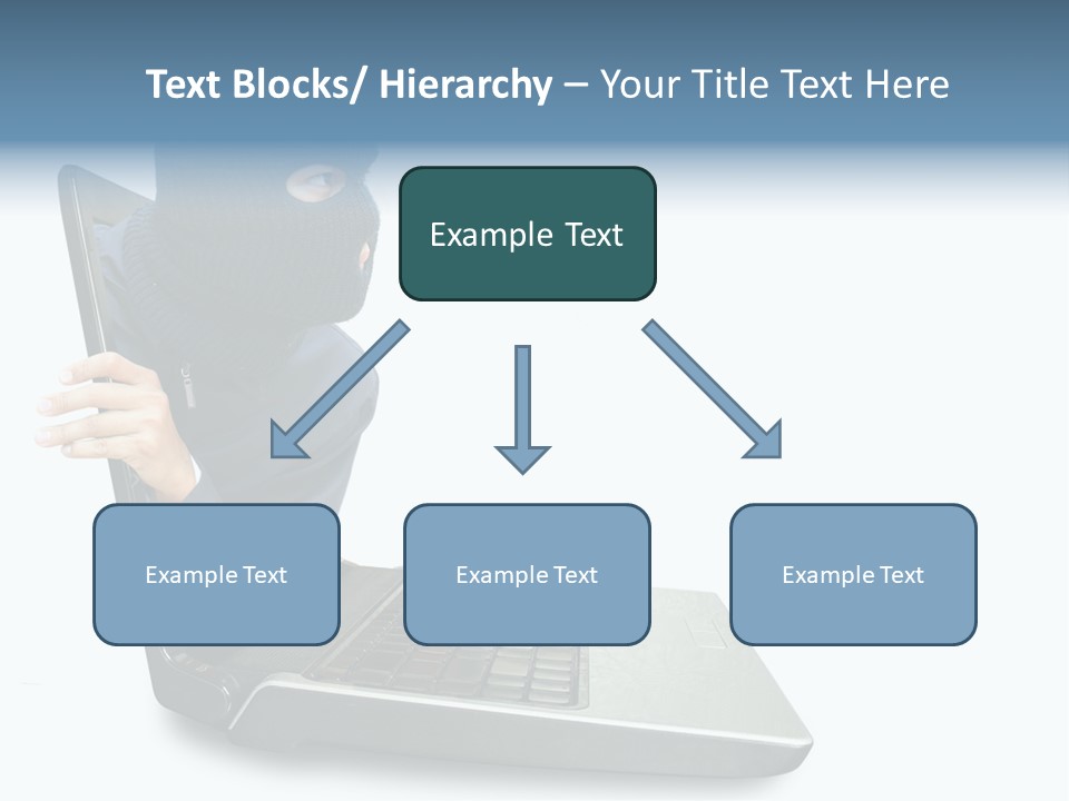 Hack Mask Black PowerPoint Template