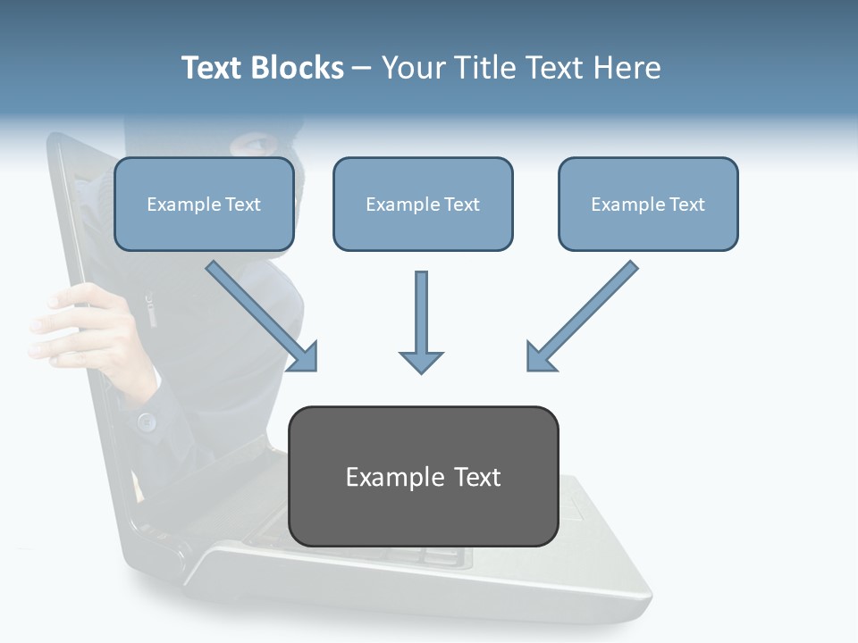 Hack Mask Black PowerPoint Template