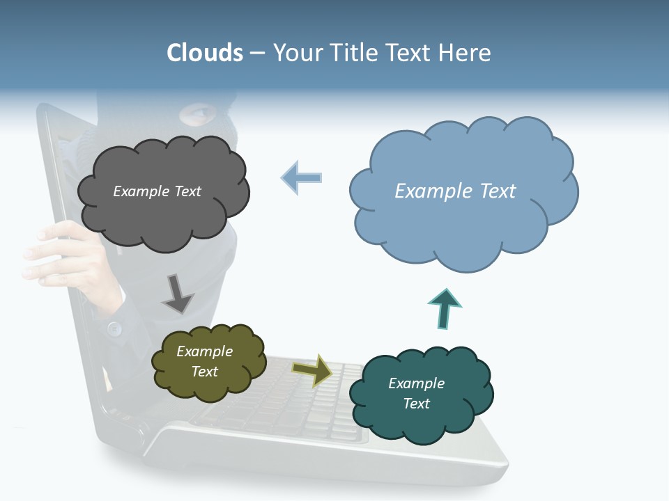 Hack Mask Black PowerPoint Template