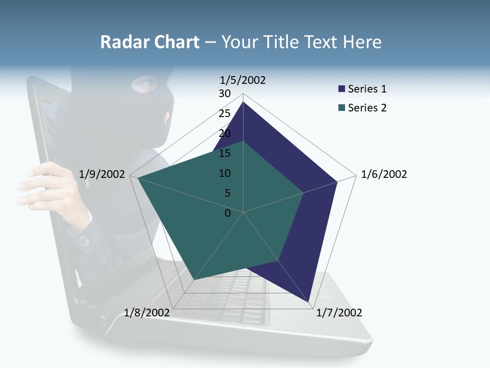 Hack Mask Black PowerPoint Template
