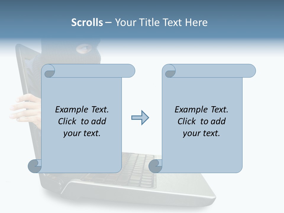 Hack Mask Black PowerPoint Template