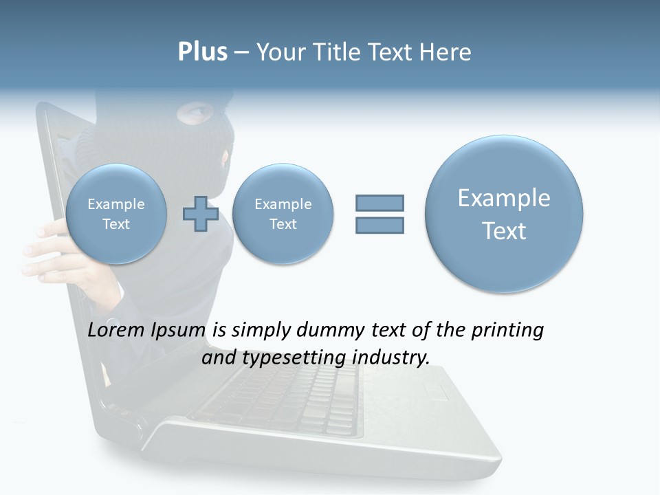 Hack Mask Black PowerPoint Template
