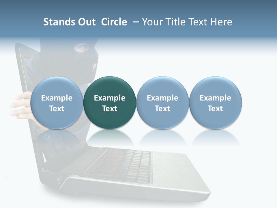 Hack Mask Black PowerPoint Template