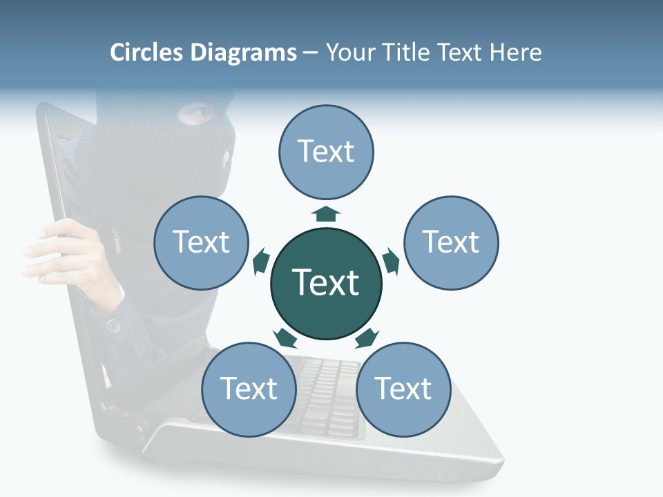 Hack Mask Black PowerPoint Template