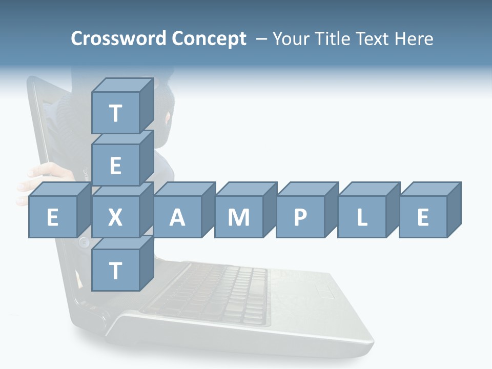 Hack Mask Black PowerPoint Template