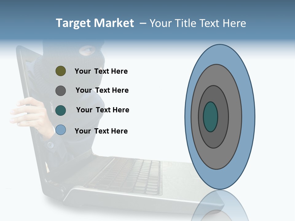 Hack Mask Black PowerPoint Template