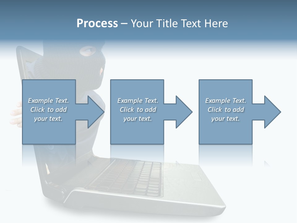 Hack Mask Black PowerPoint Template