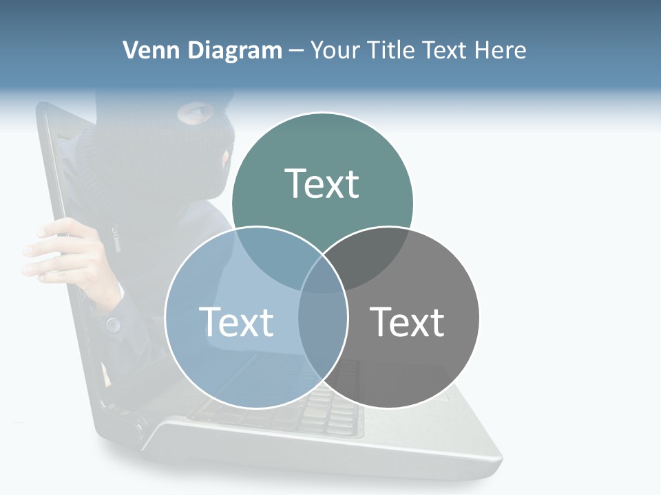 Hack Mask Black PowerPoint Template