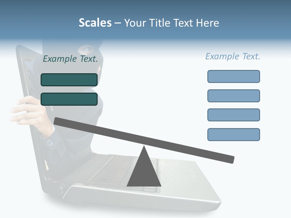 Hack Mask Black PowerPoint Template