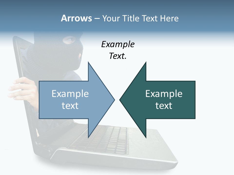 Hack Mask Black PowerPoint Template