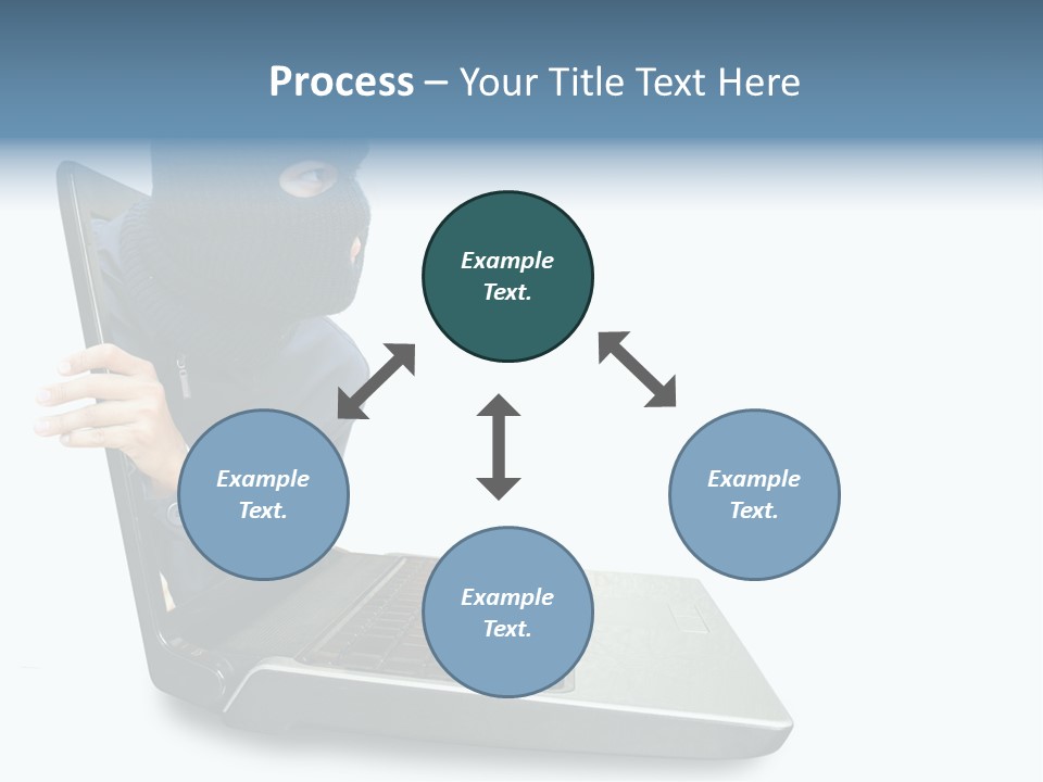 Hack Mask Black PowerPoint Template