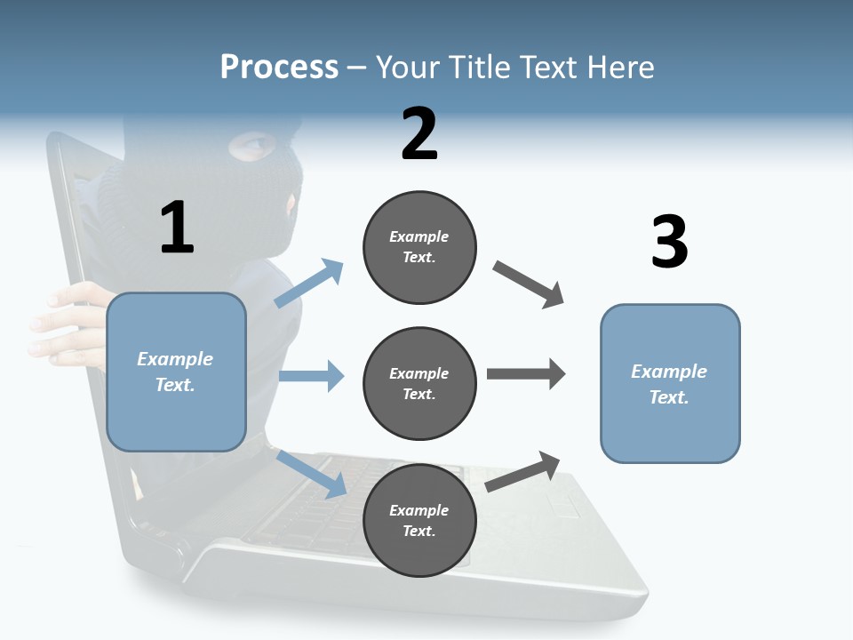 Hack Mask Black PowerPoint Template