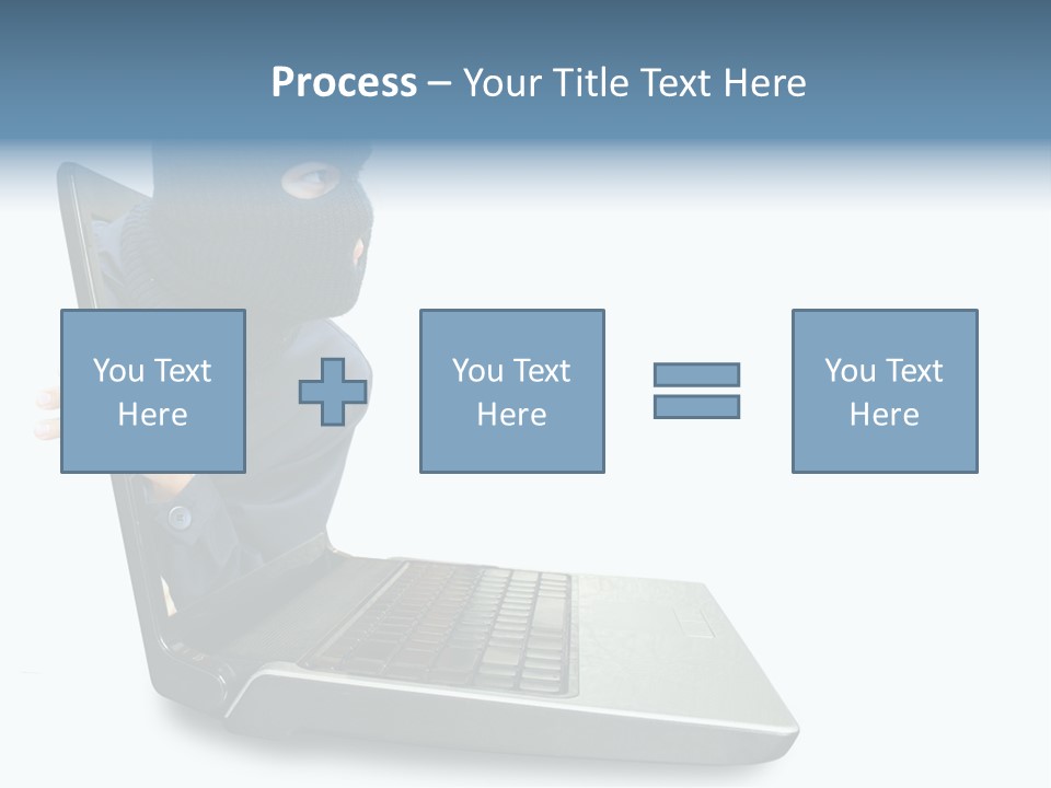 Hack Mask Black PowerPoint Template