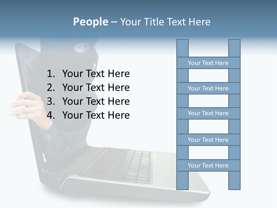 Hack Mask Black PowerPoint Template