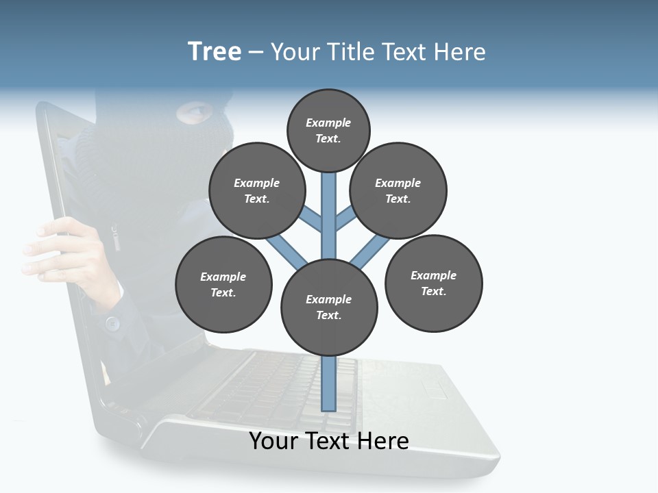 Hack Mask Black PowerPoint Template