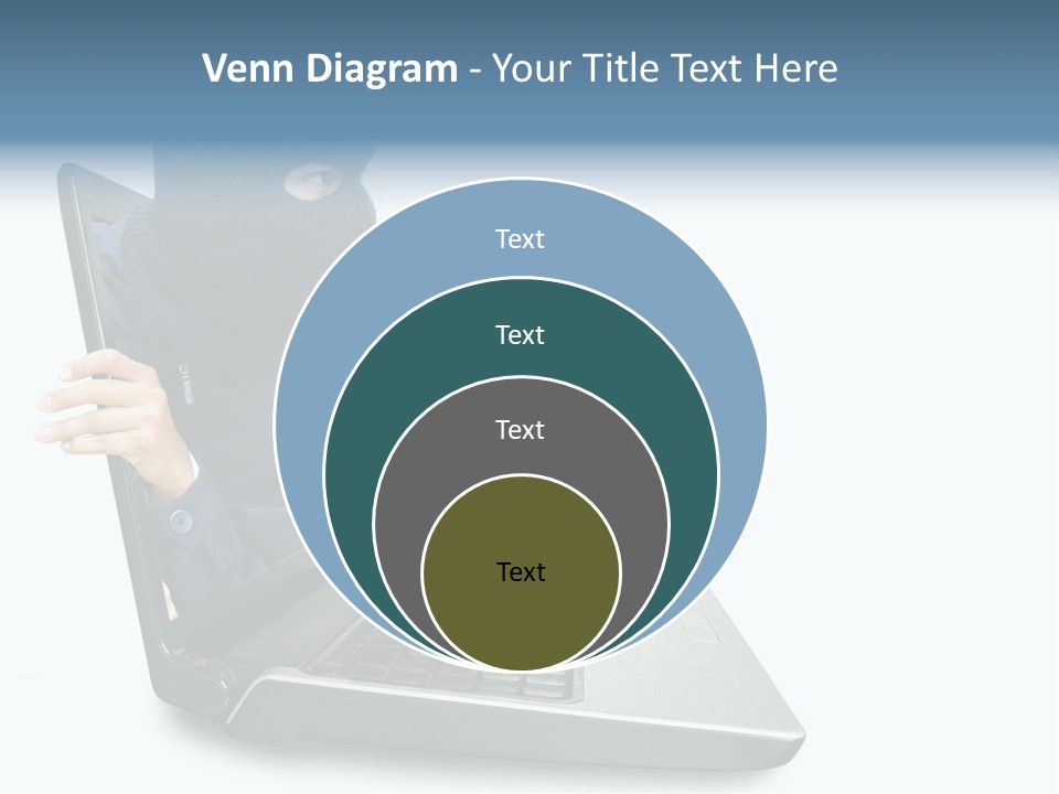 Hack Mask Black PowerPoint Template